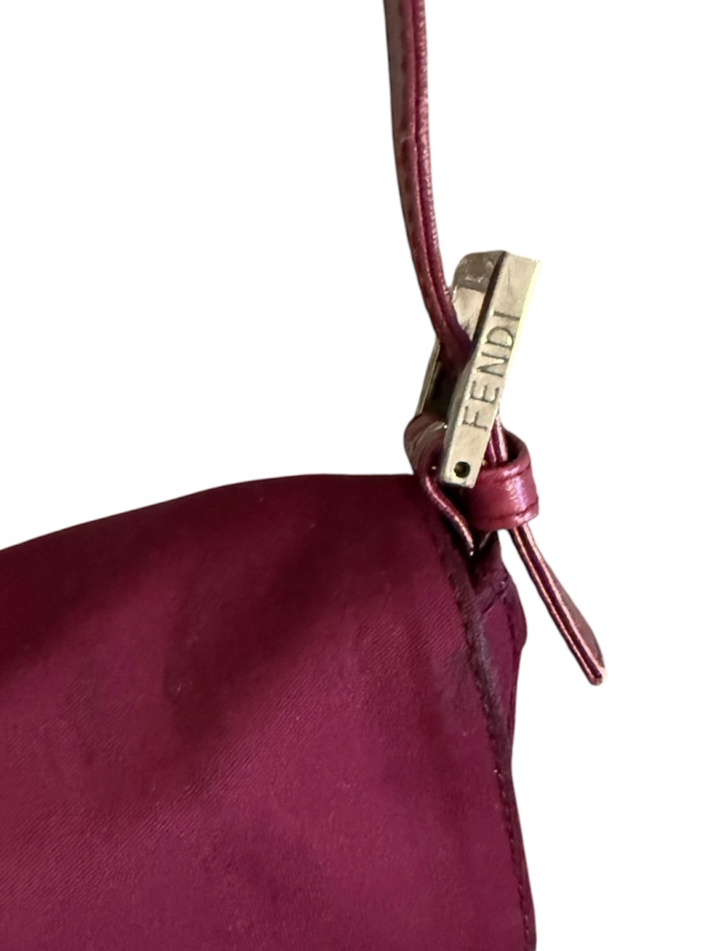 Vintage Fendi Neoprene Baguette Fuchsia Pink - Picture 5 of 10